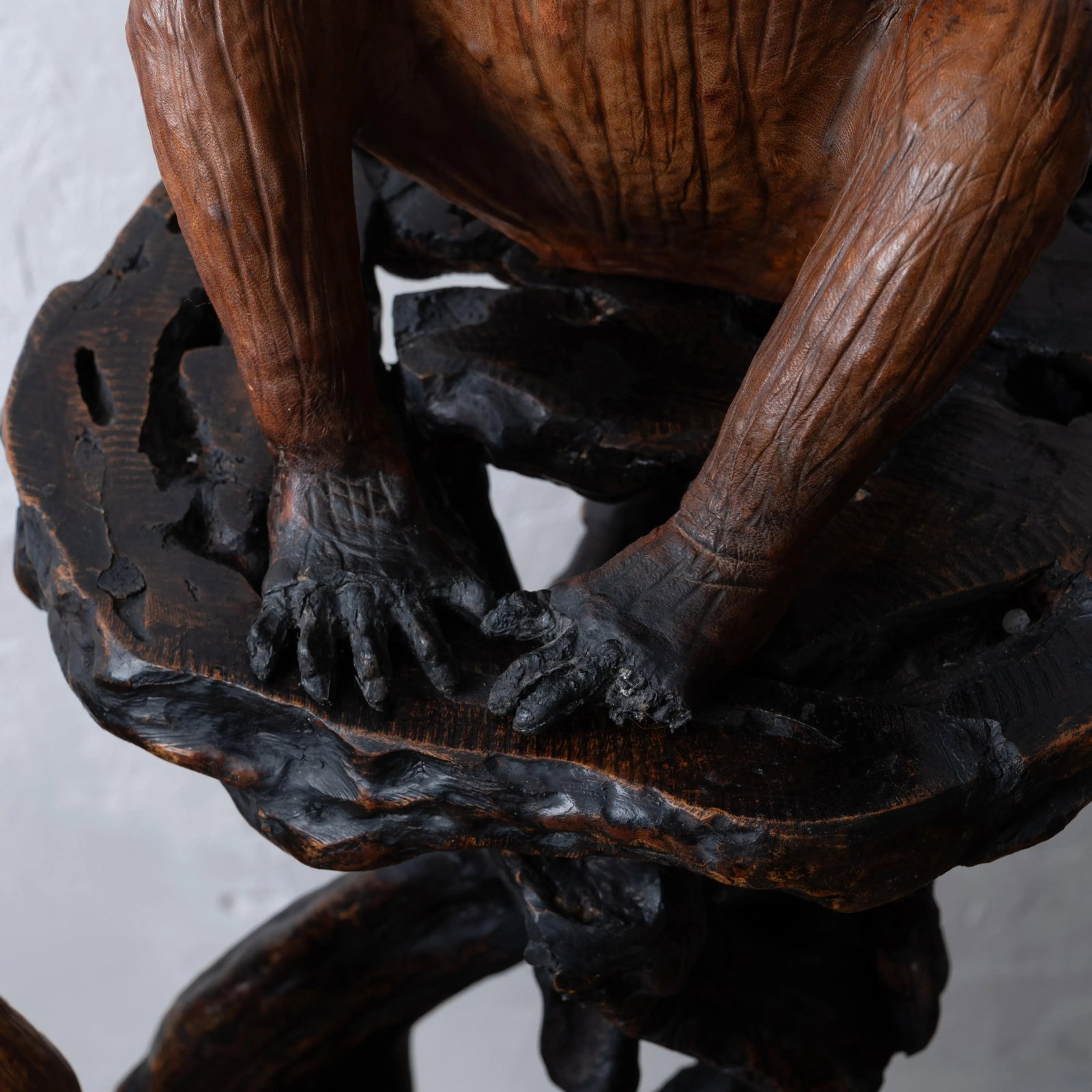 Three Wise Monkeys Leather Sculptures - 12