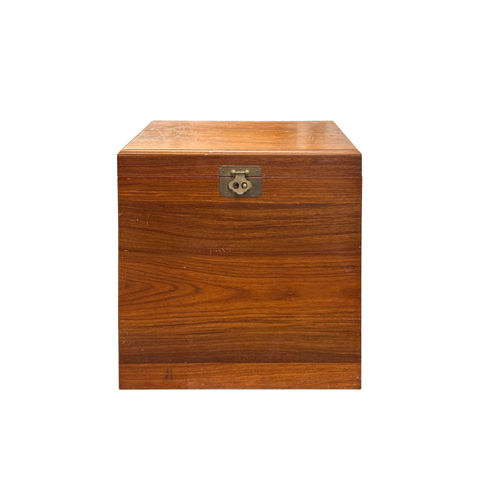 Natural Wood Handmade Rectangular Tall Storage Trunk Chest Box - 5