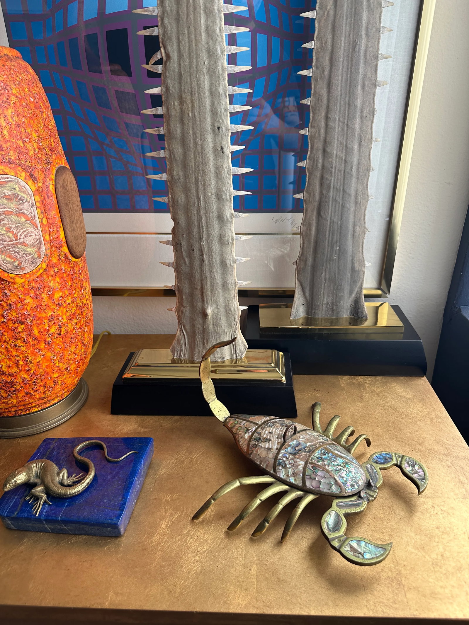 1970s Brass Scorpion Trinket Box - 11