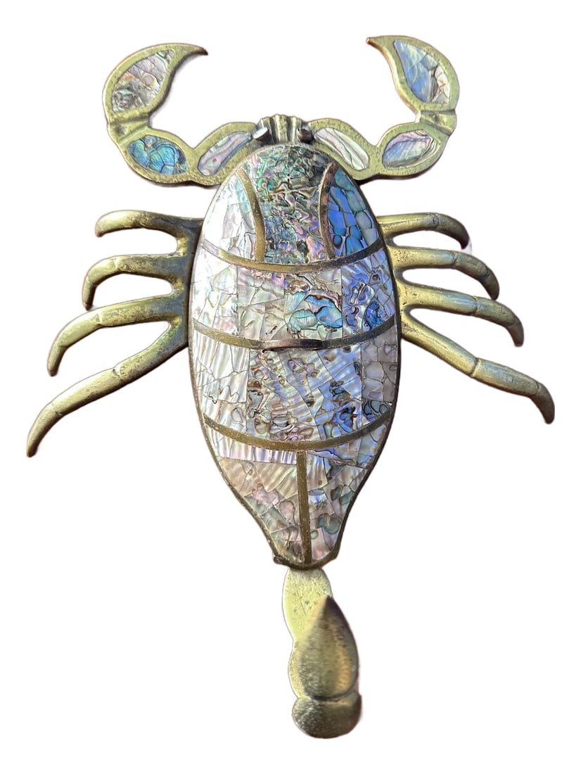 1970s Brass Scorpion Trinket Box (1 of 12)