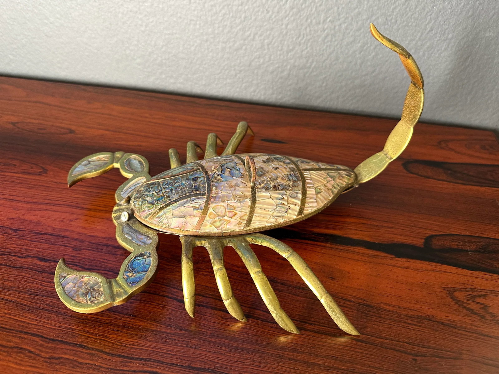 1970s Brass Scorpion Trinket Box - 2