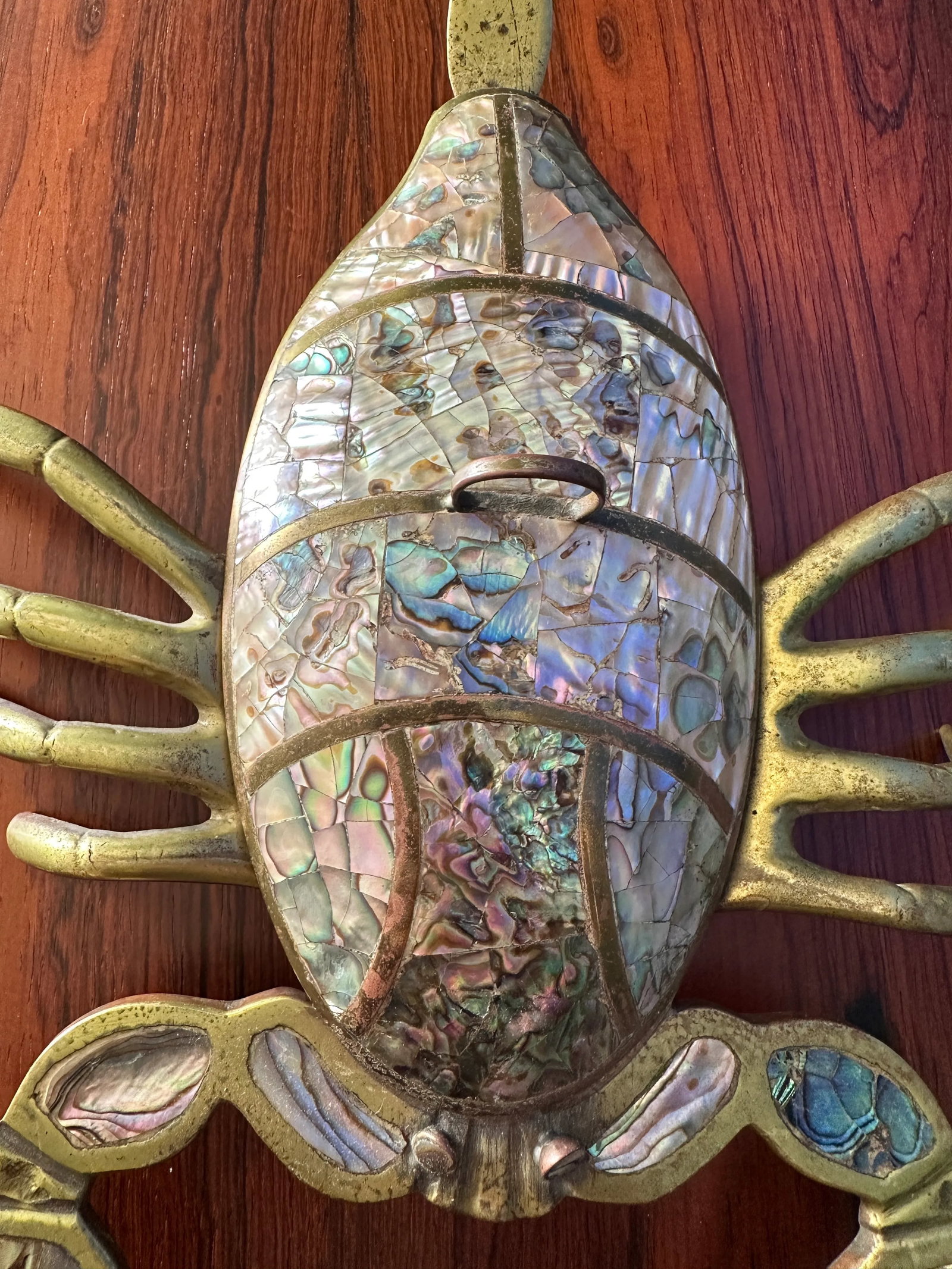 1970s Brass Scorpion Trinket Box - 8
