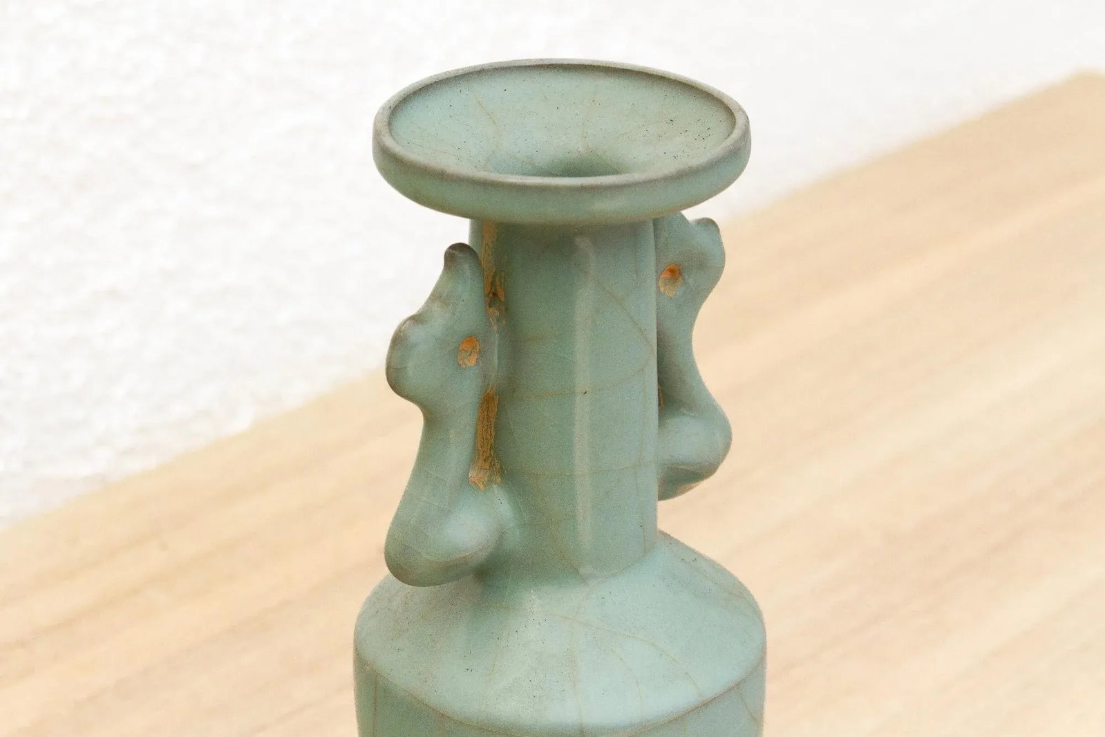 Antique Longquan Celadon Mallet Vase - 4