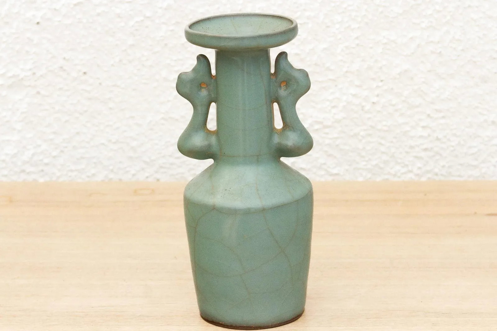 Antique Longquan Celadon Mallet Vase - 5