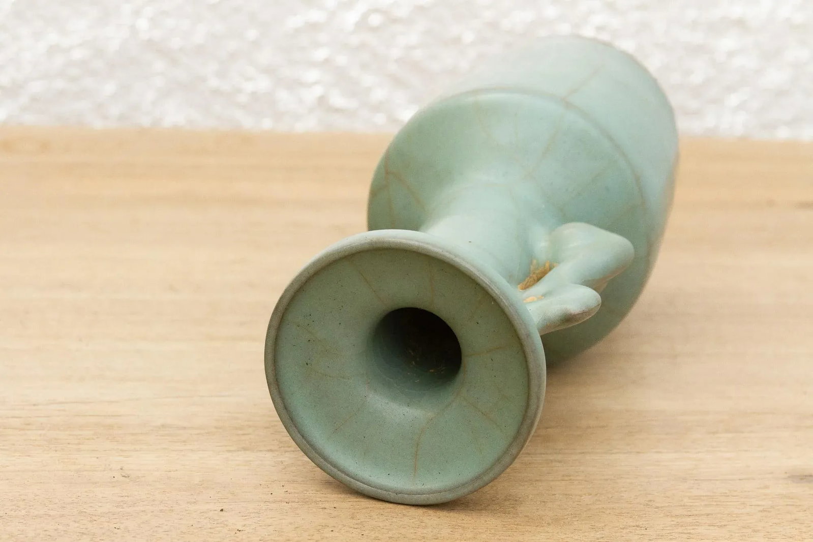 Antique Longquan Celadon Mallet Vase - 7