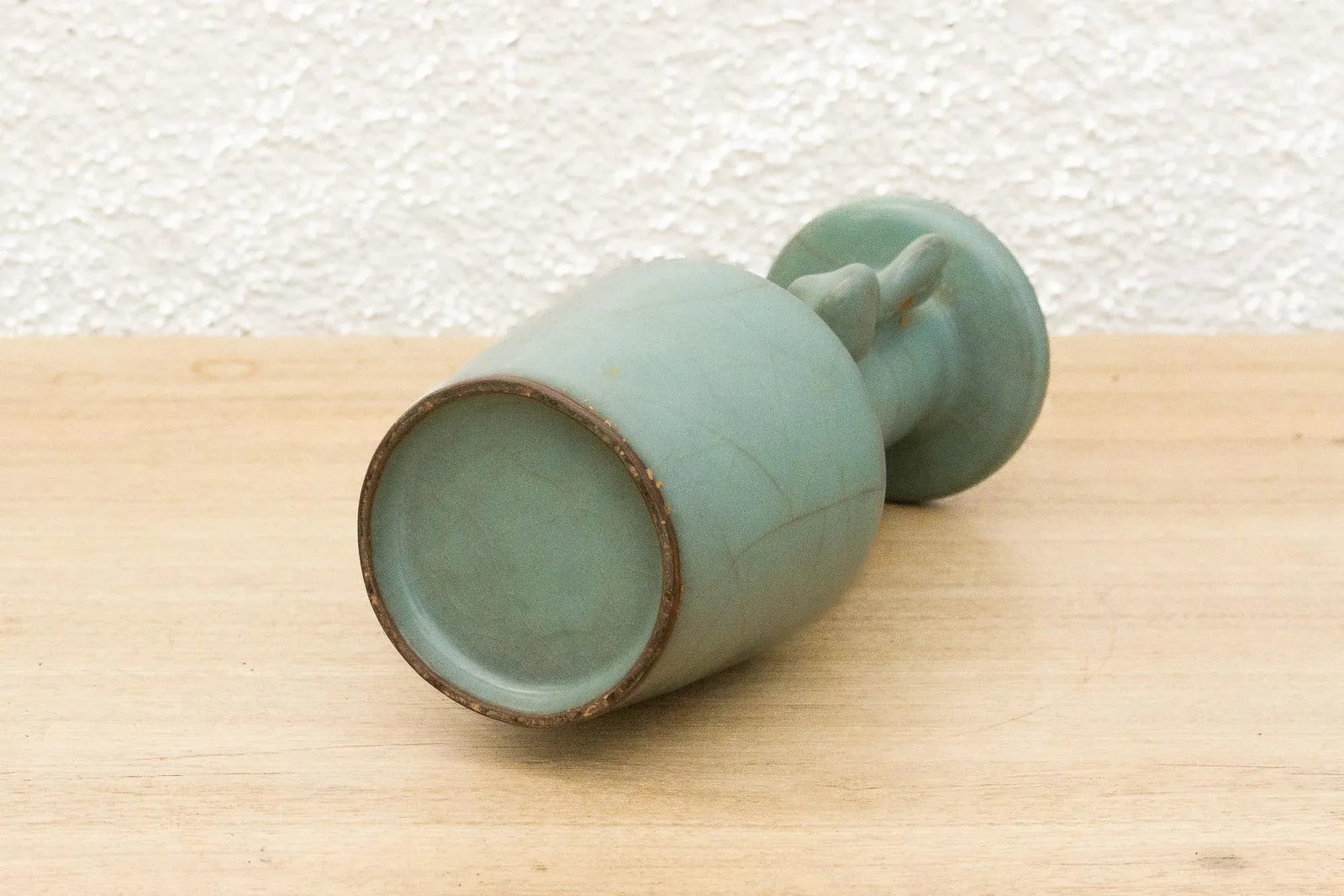 Antique Longquan Celadon Mallet Vase - 9