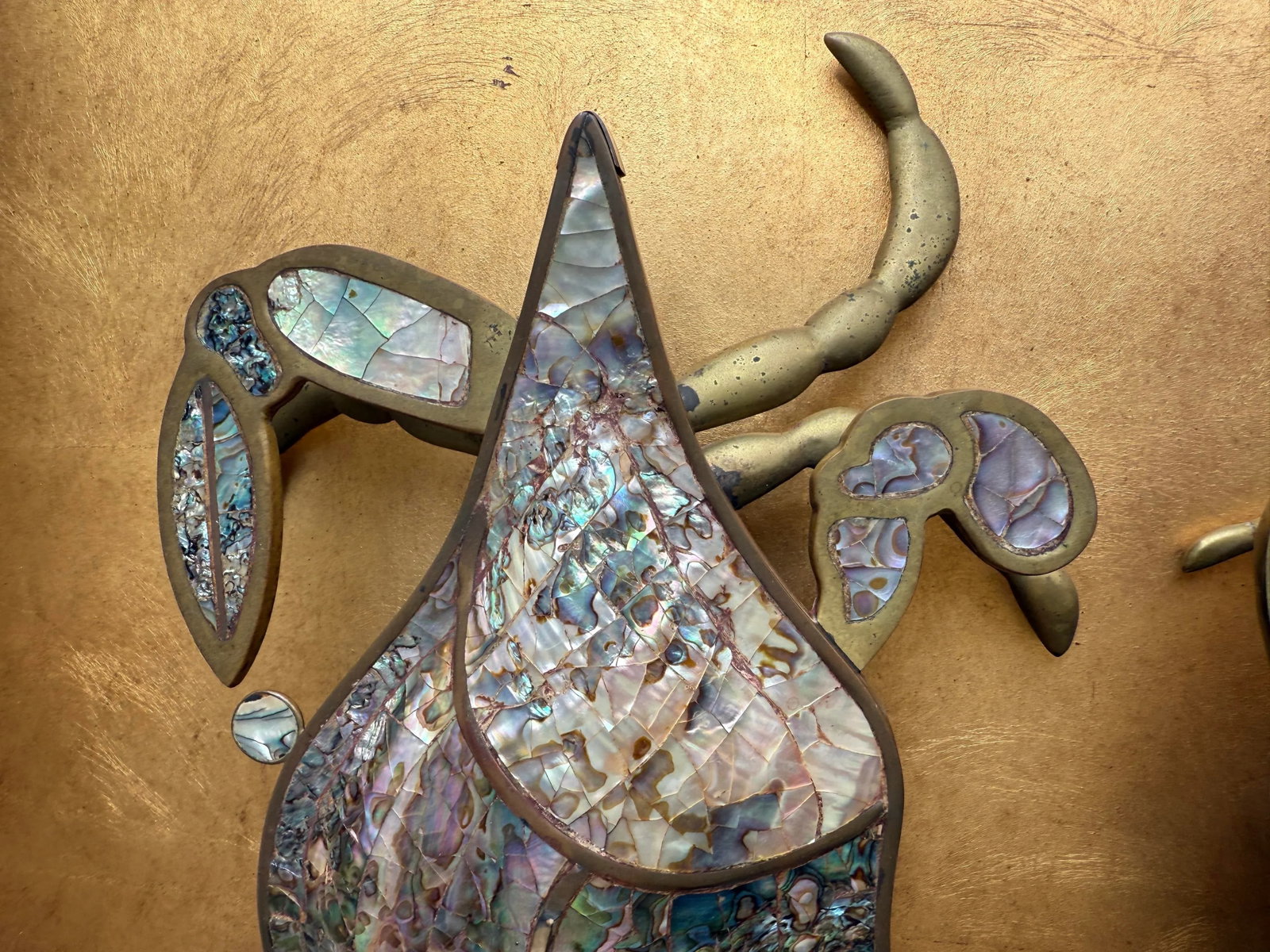 1970s Pair of Brass Crab Sculptures Trinket Box - 8