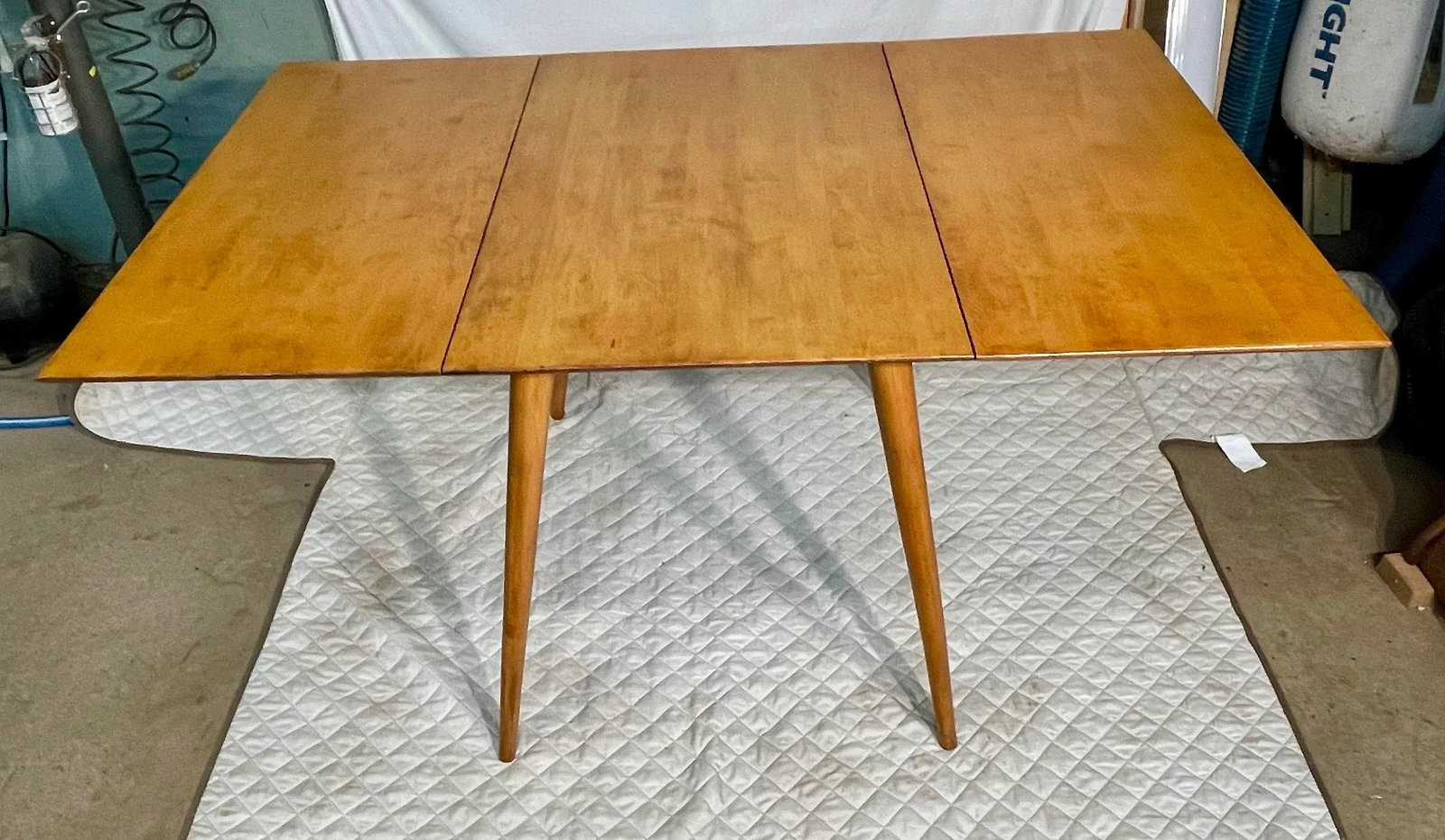 Paul McCobb Attributed Midcentury Maple Drop Leaf Table - 12