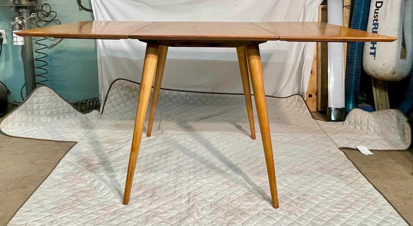 Paul McCobb Attributed Midcentury Maple Drop Leaf Table - 7