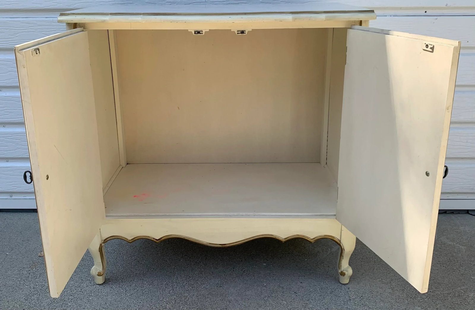 1960s Mid Century Nightstand Chest With Doors - 2