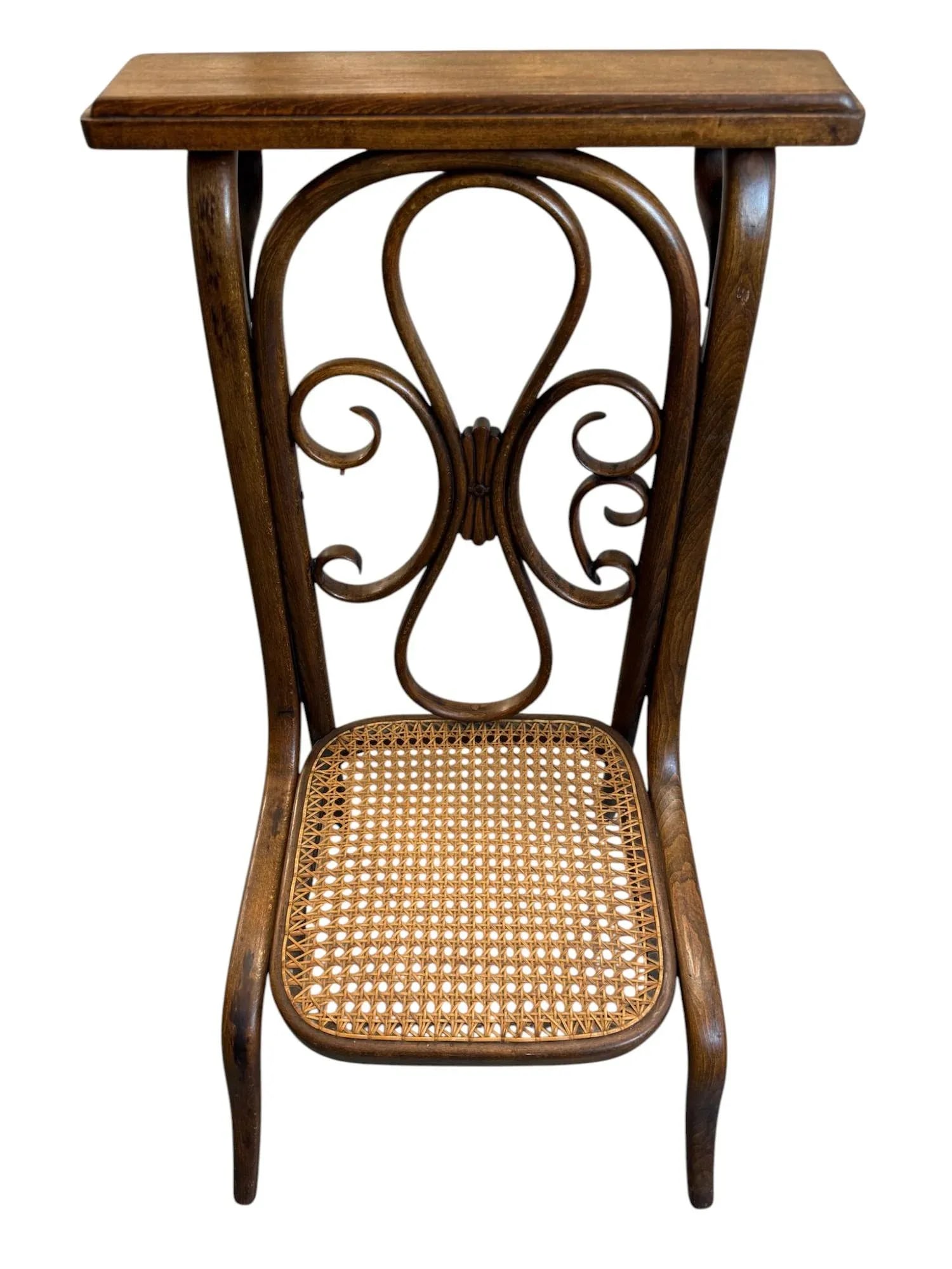 Mid 19th Century J & J Kohn Austrian Art Nouveau Bentwood and Cane Prie Dieu Prayer Chair - 2