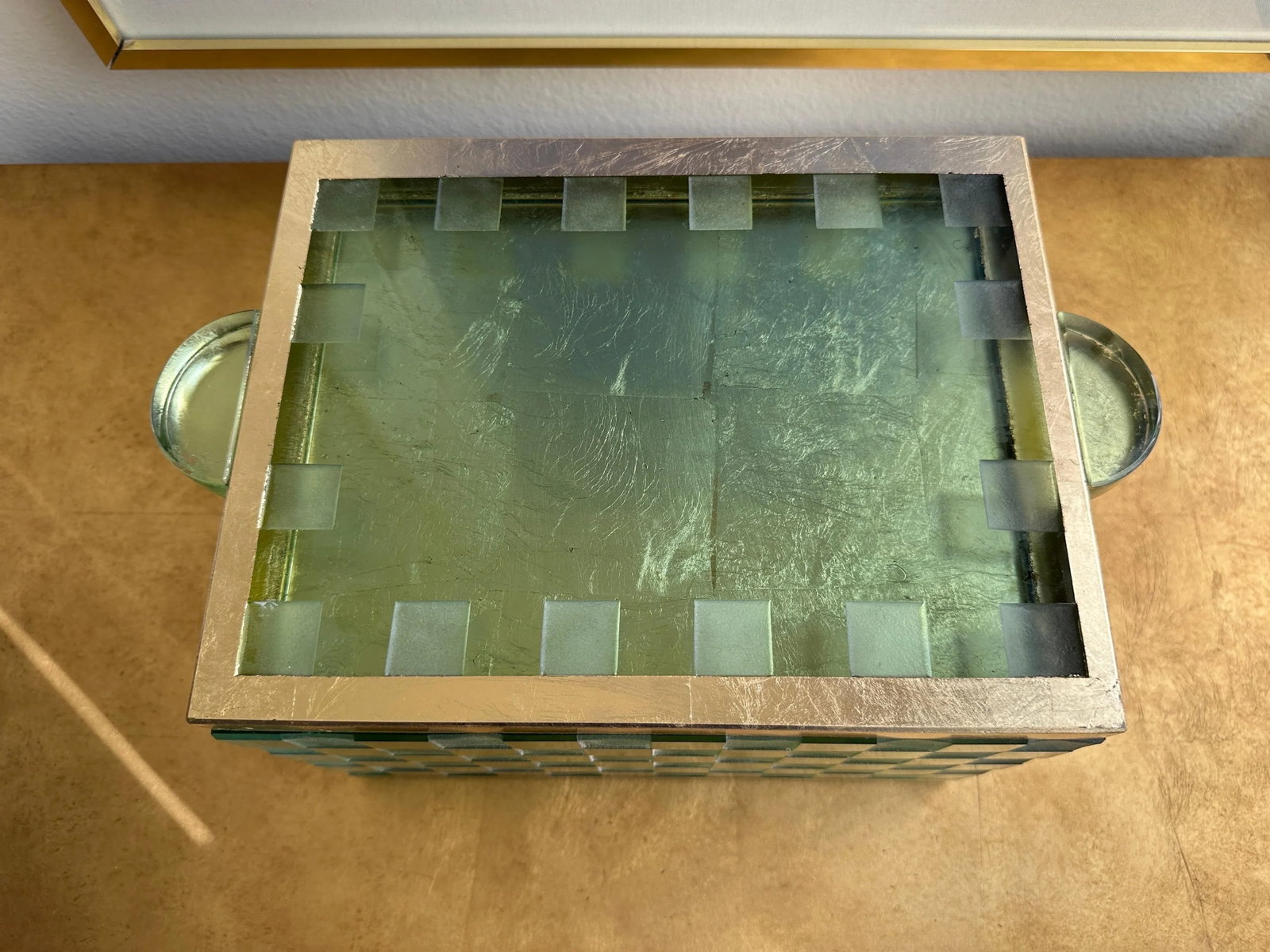Etched Glass and Gold Leaf Decorative Box by Salvatore Polizzi - 7