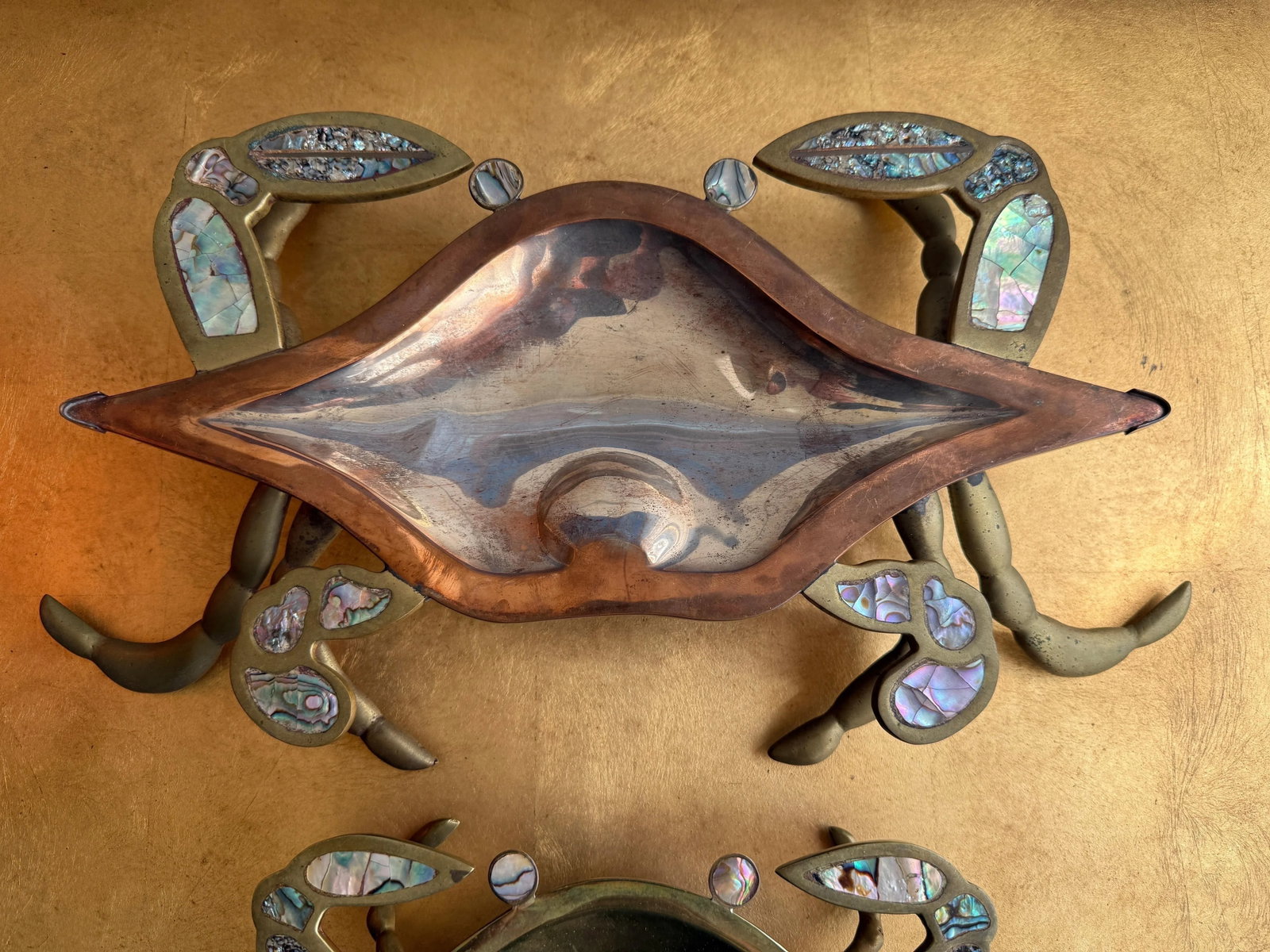 Pair of Brass Crab Sculptures - 3