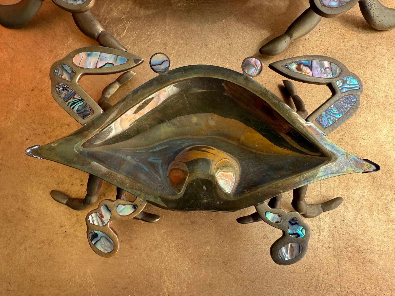 Pair of Brass Crab Sculptures - 4