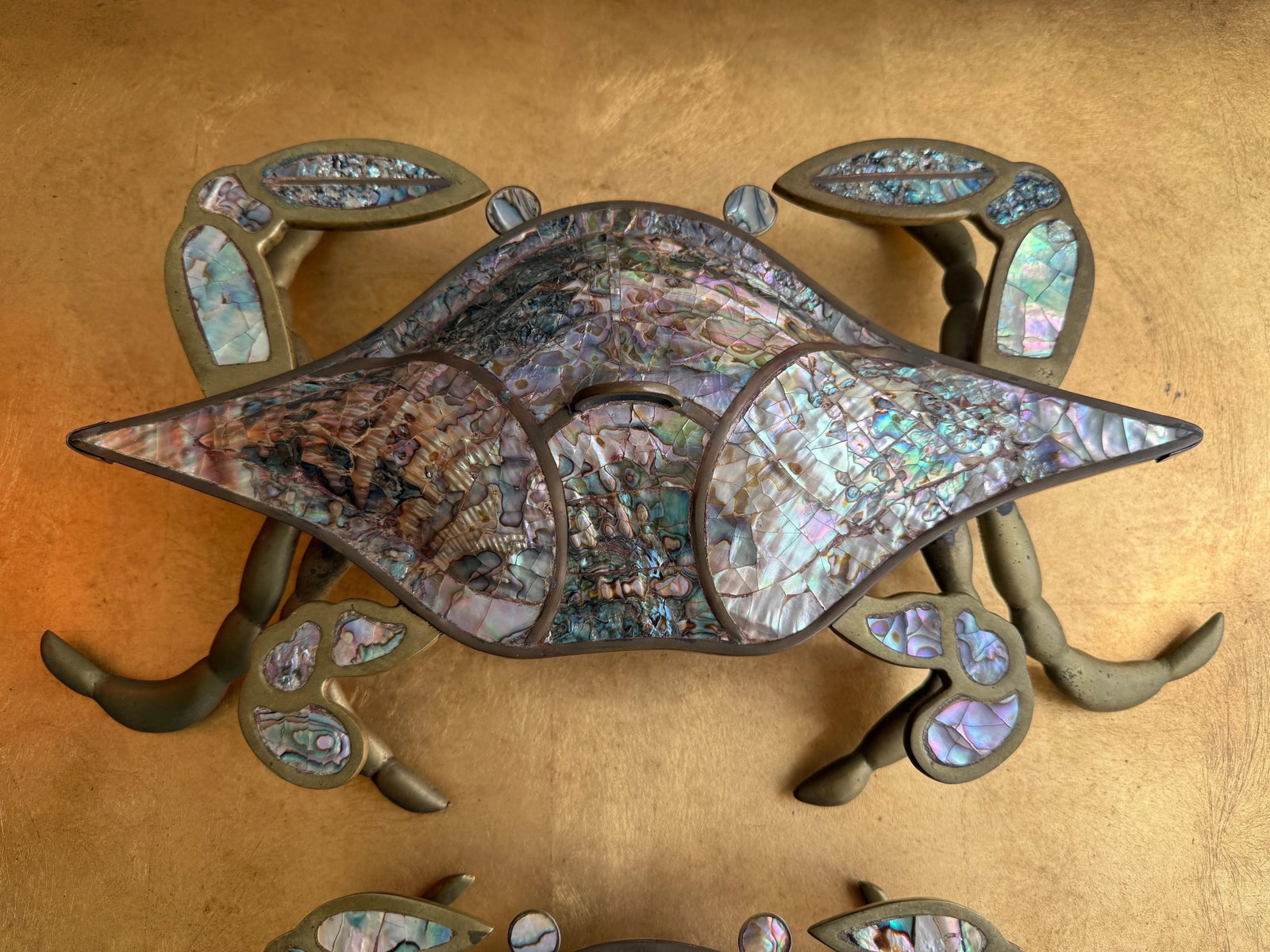 Pair of Brass Crab Sculptures - 7