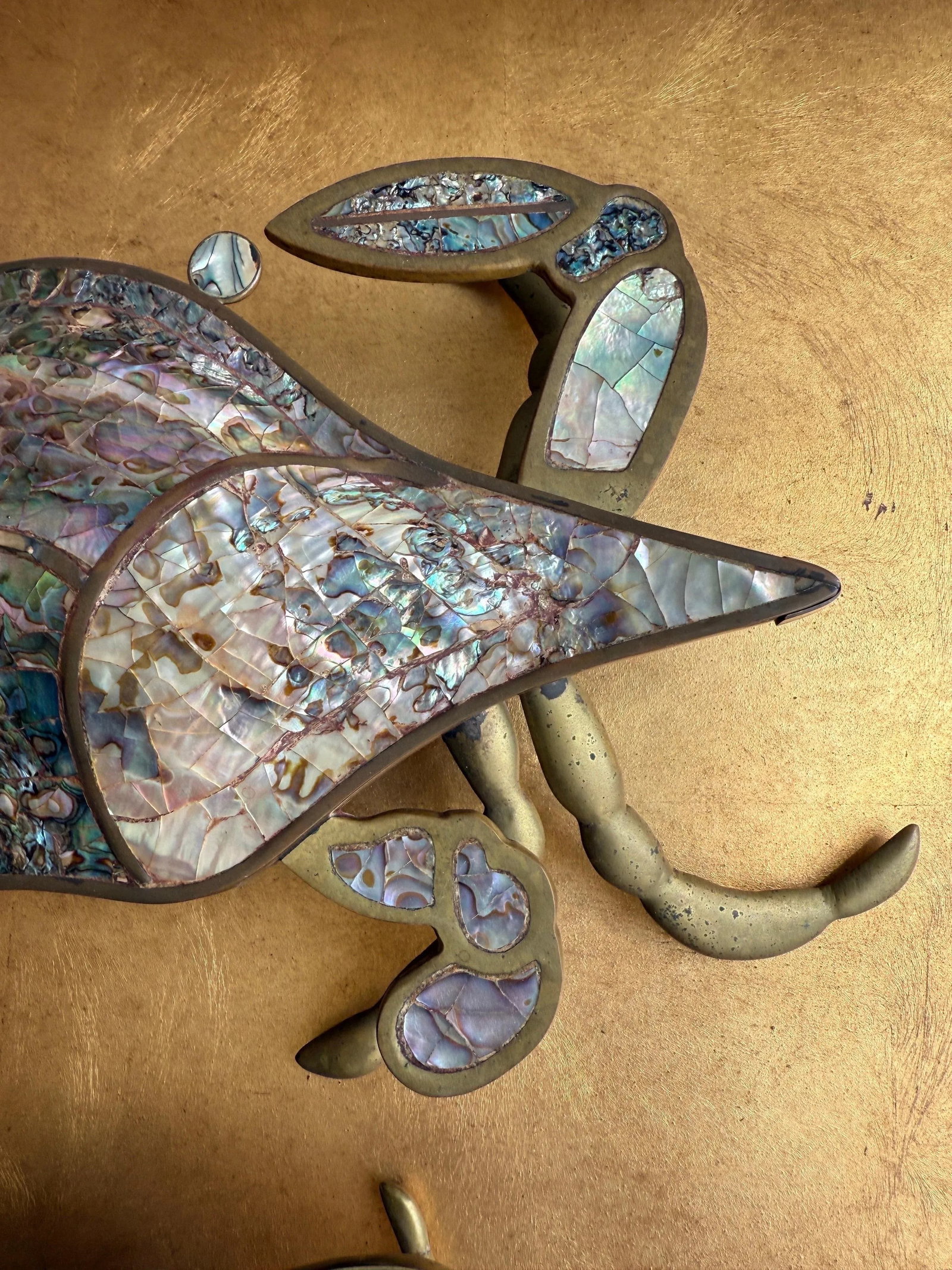 Pair of Brass Crab Sculptures - 8