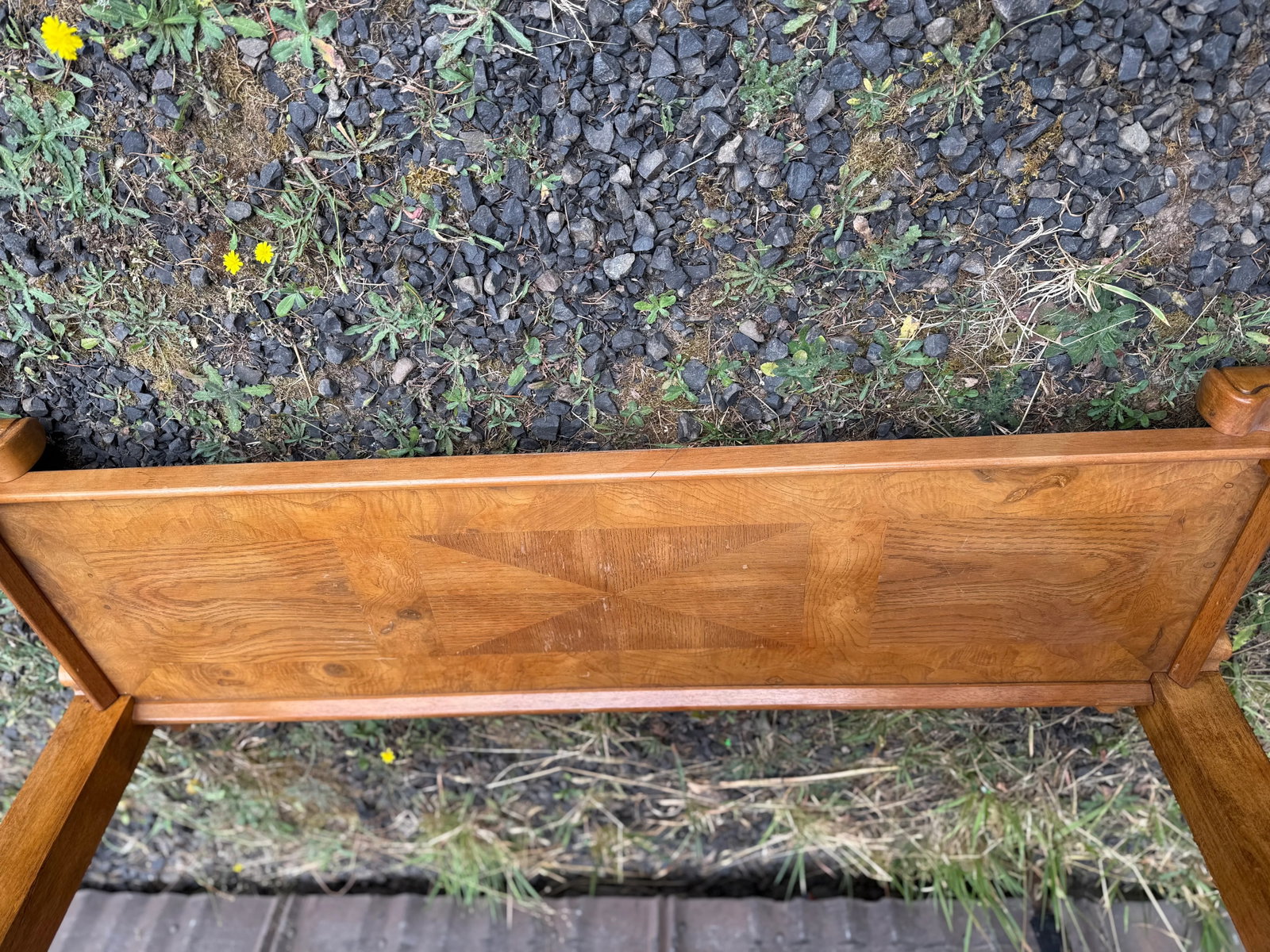 Burlwood and Smoked Glass Couch/Trestle Table Attributed to Schnadig Intl and James Mont - 7