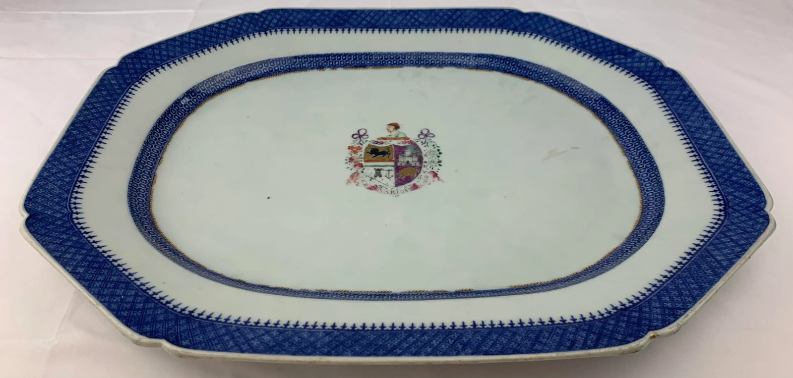 18th Century China Trader Porcelain Serving Platter - 2