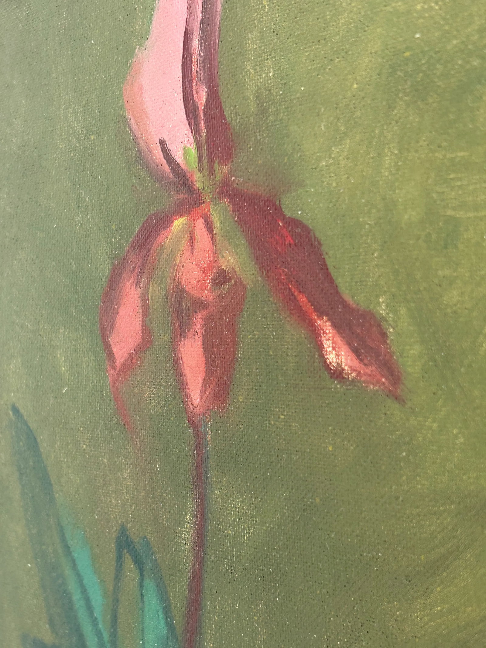 Original Oil Painting by James Clinton Mumby – Botanical Orchid Still Life - 7