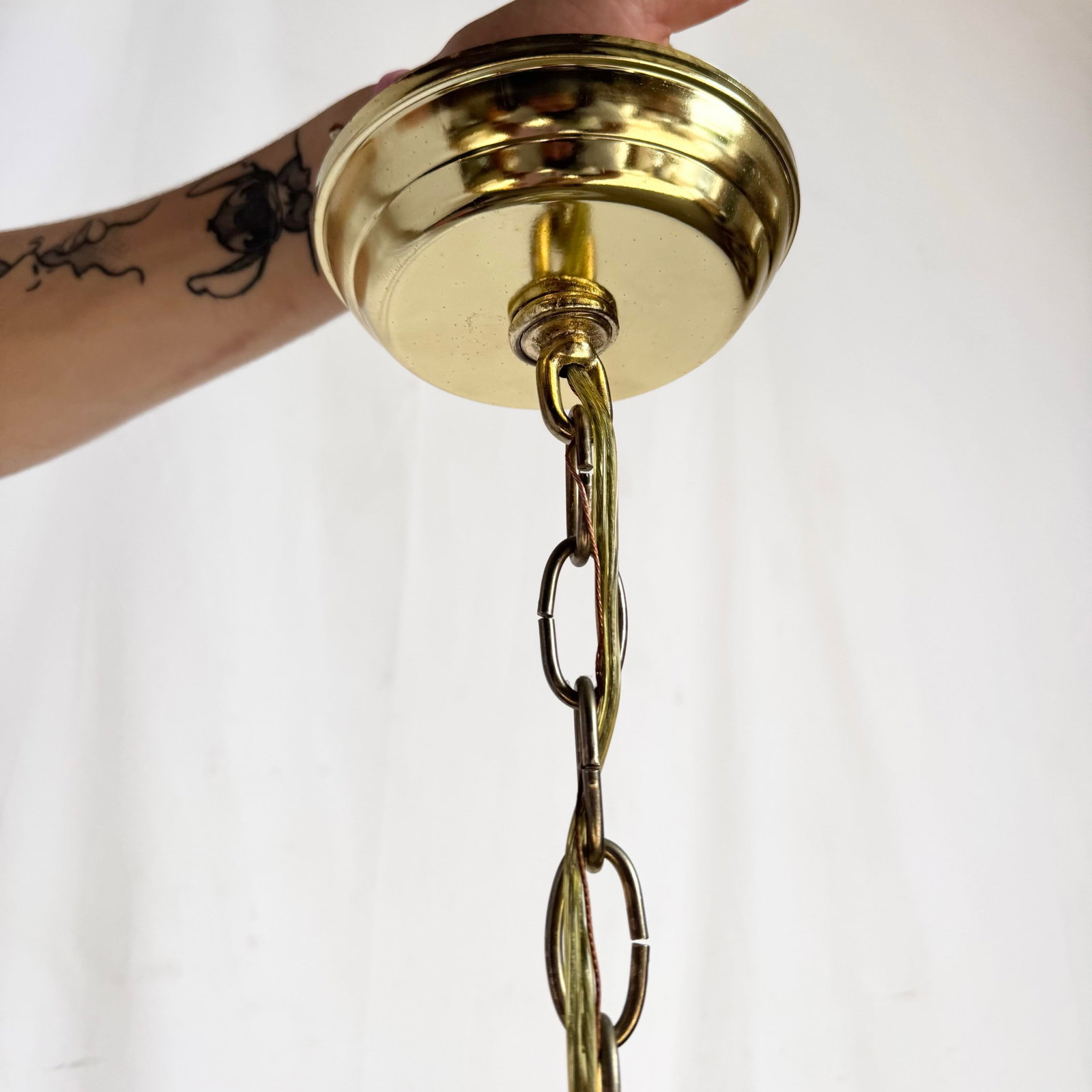 Art Deco Two Tear Lucite Chandelier - 7