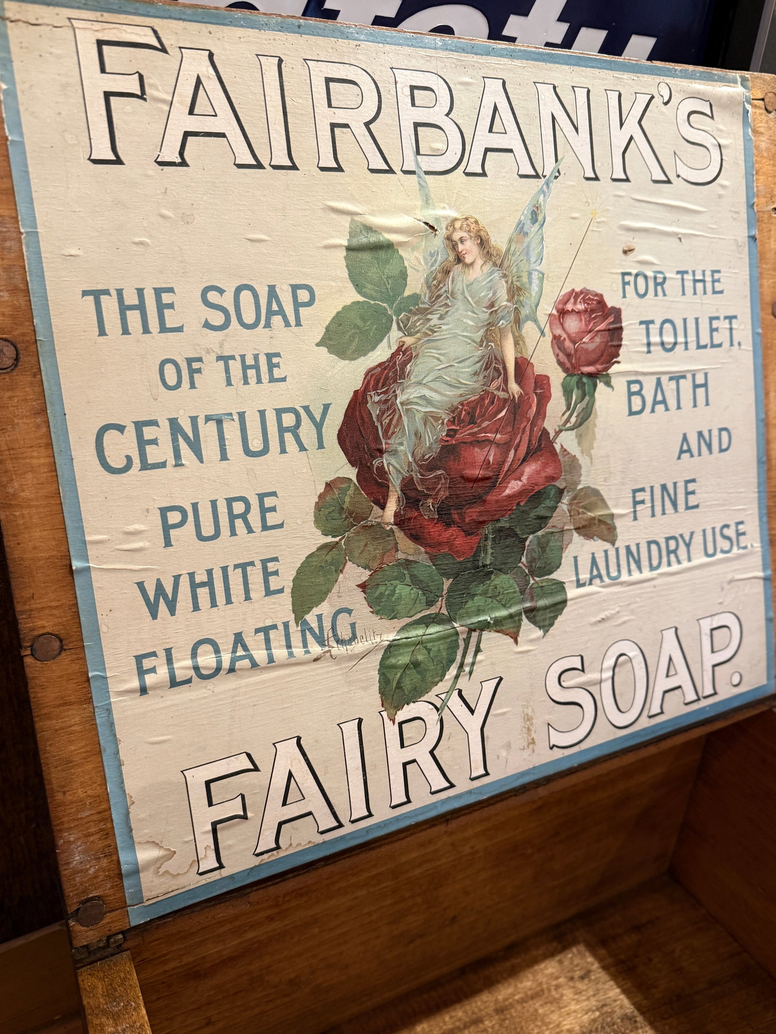 Antique Fairbank's Fairy Soap Country Store Display Box With Original Label - 2