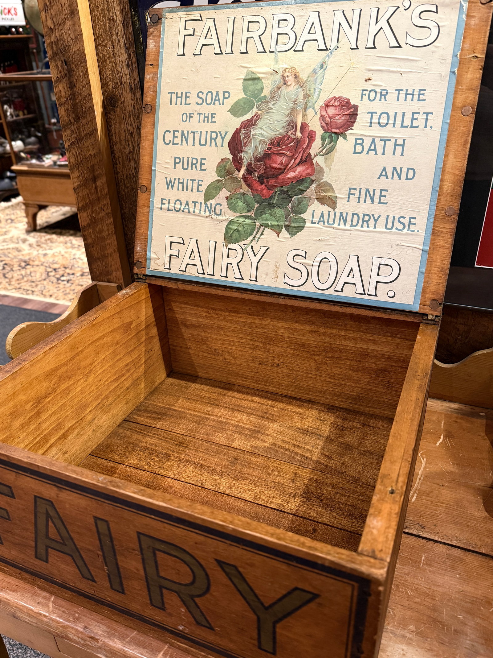 Antique Fairbank's Fairy Soap Country Store Display Box With Original Label - 7