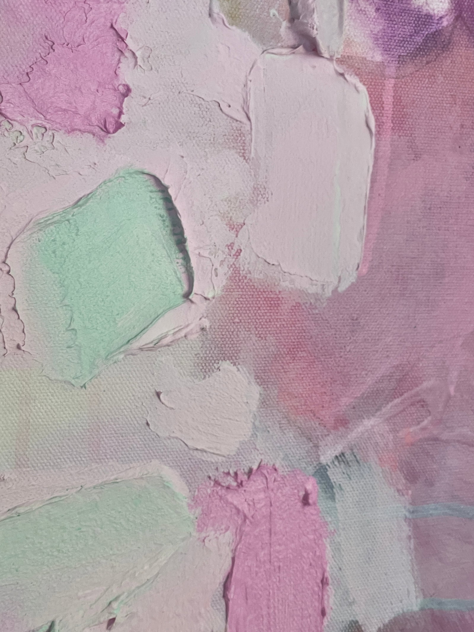 Blame It on the Twilight Dimensional Abstract in Plum and Orchid - 7