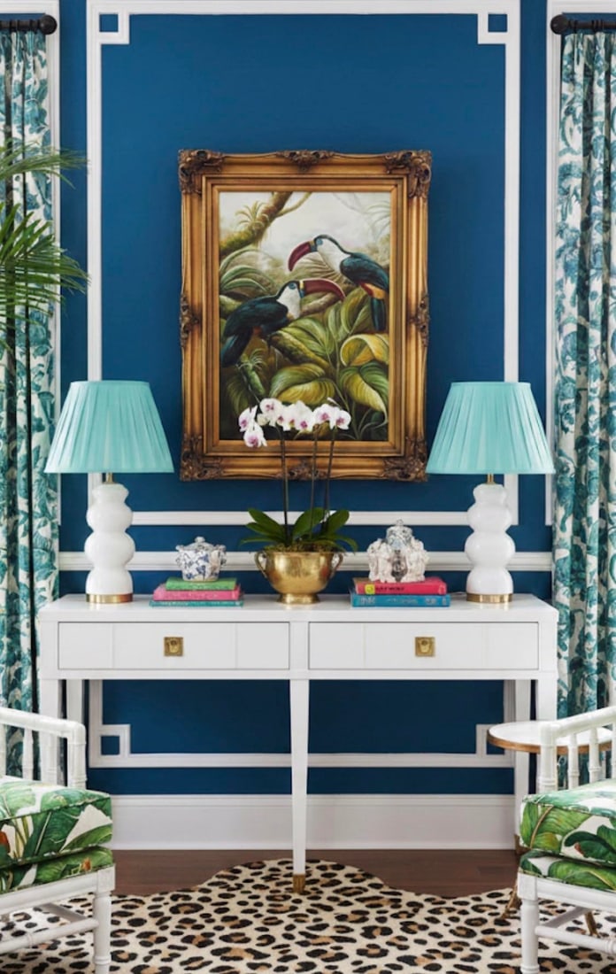 Late 20th Century Palm Beach Regency Toucans in Paradise Tropical Print Gilt Framed - 2
