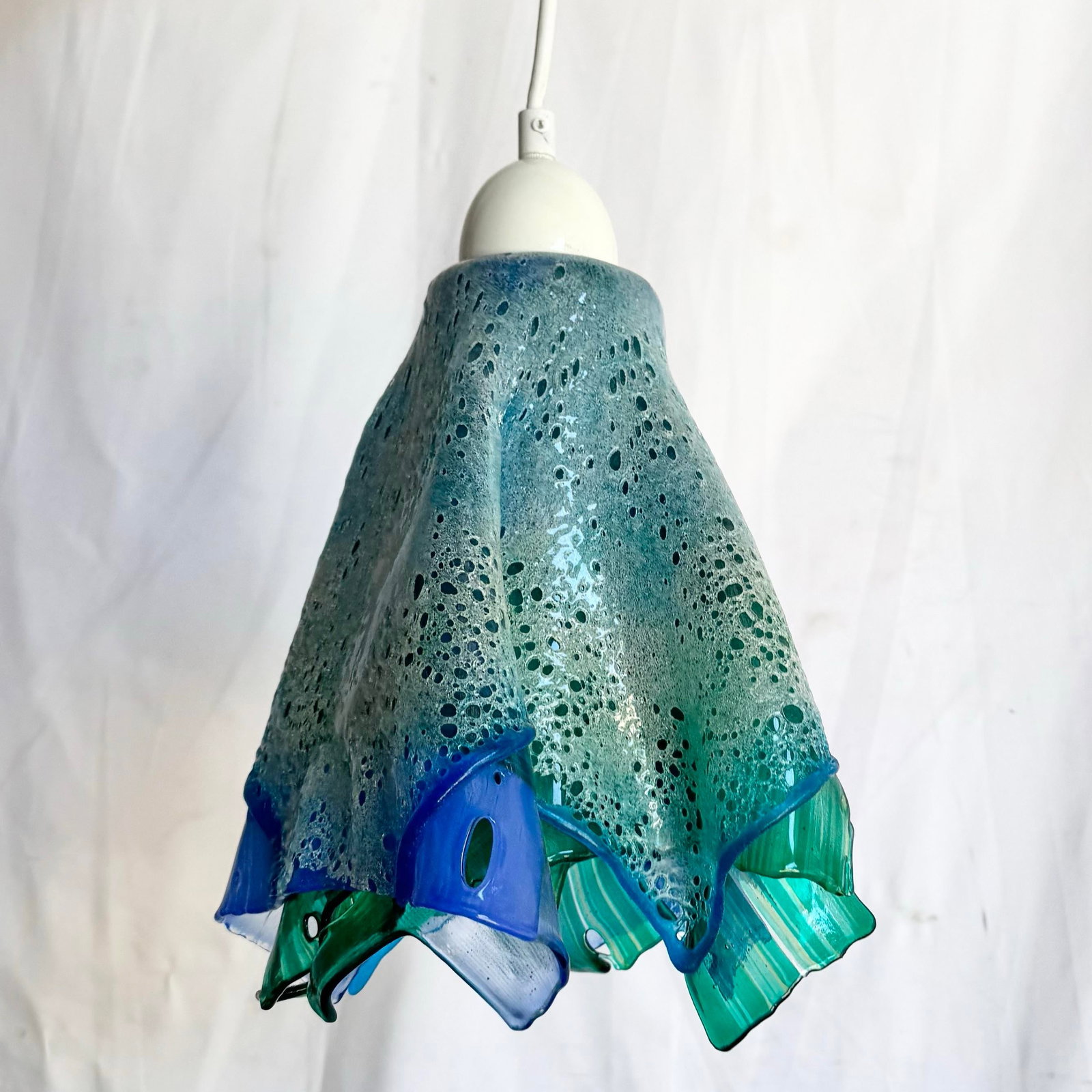 Hand Made Blown Glass Pendant Lamp - 2