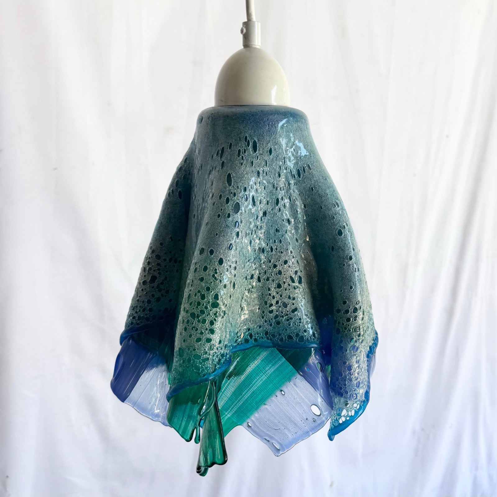 Hand Made Blown Glass Pendant Lamp - 3