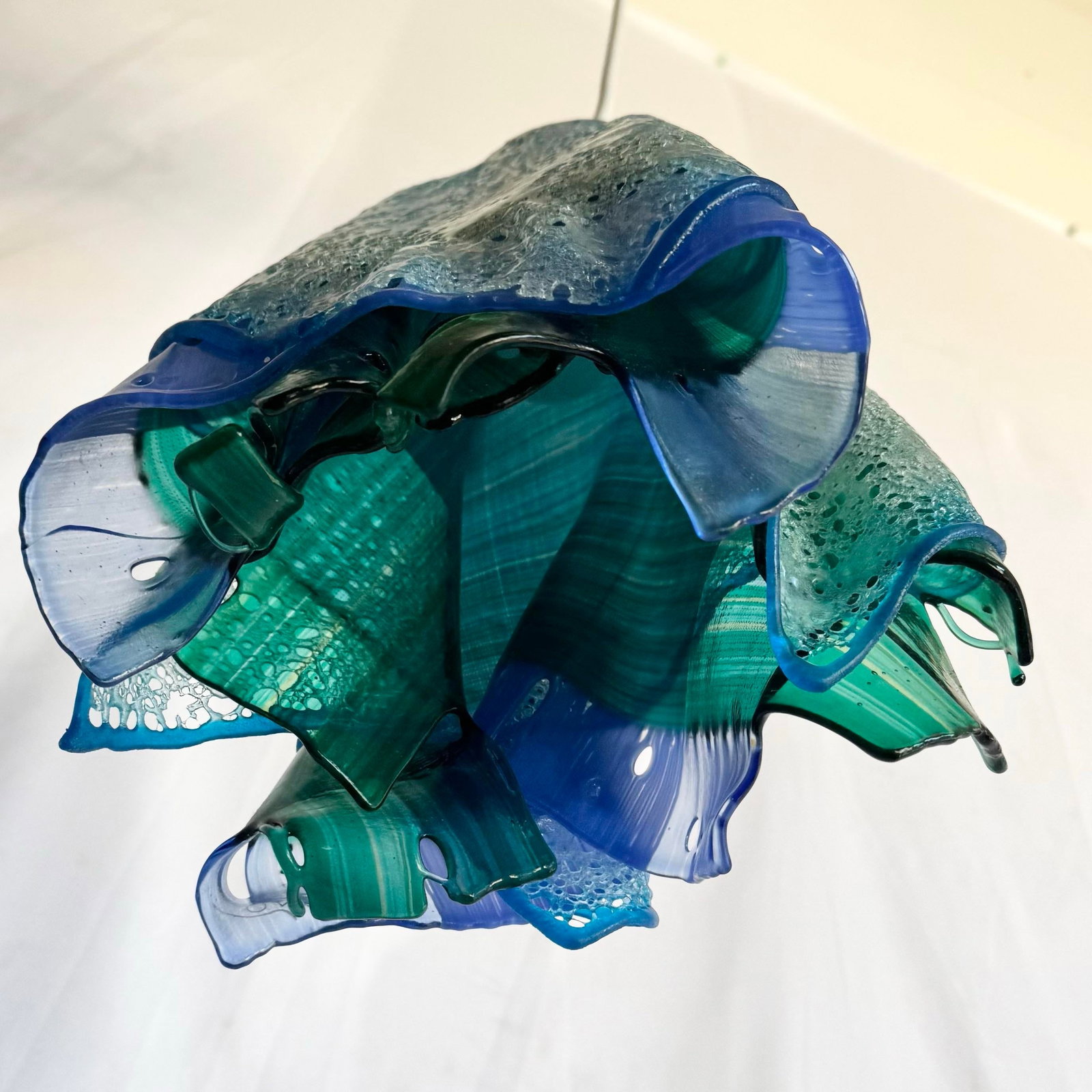 Hand Made Blown Glass Pendant Lamp - 4
