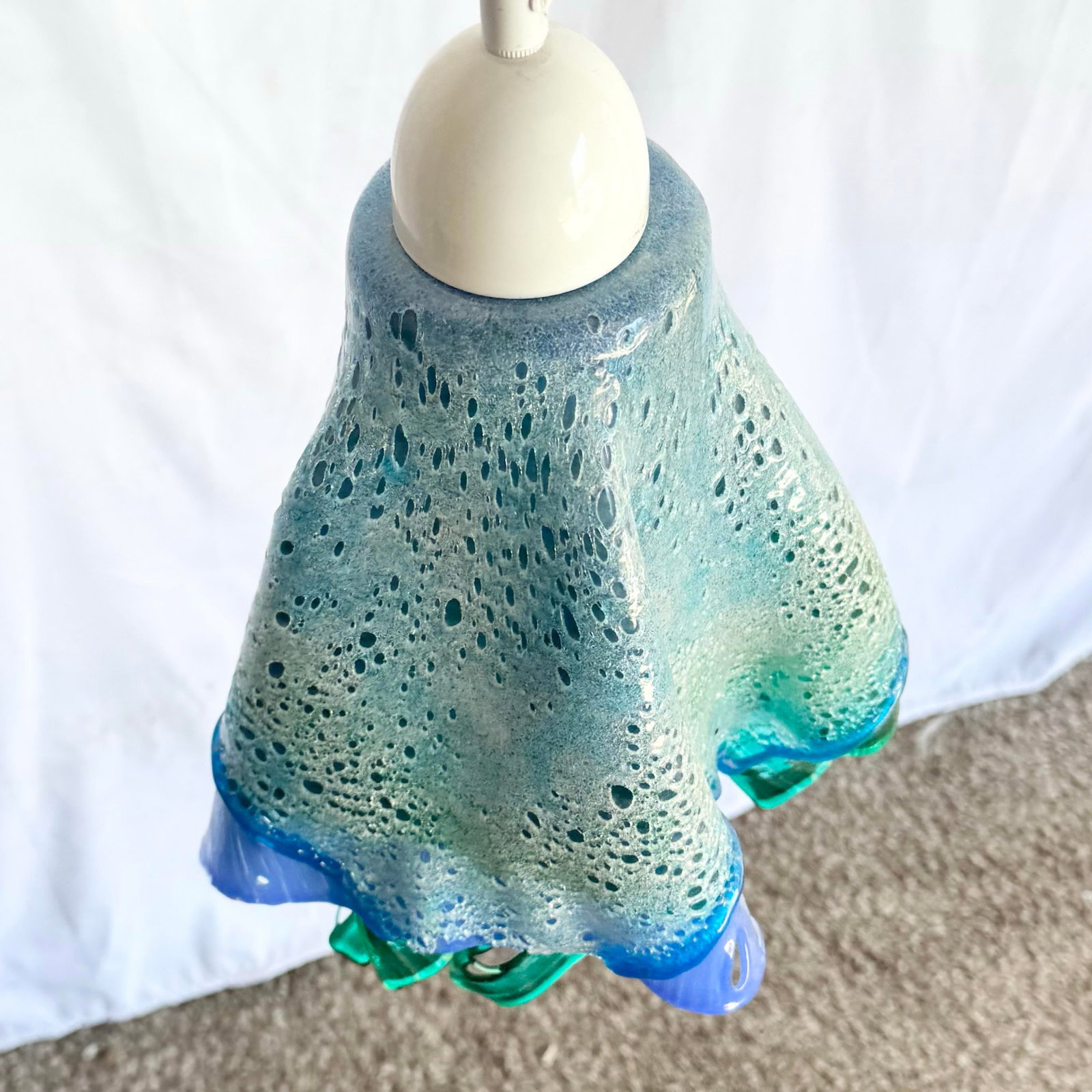 Hand Made Blown Glass Pendant Lamp - 7