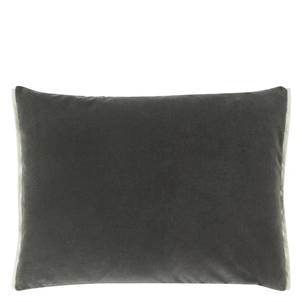 Odisha Graphite Velvet Pillow - 2