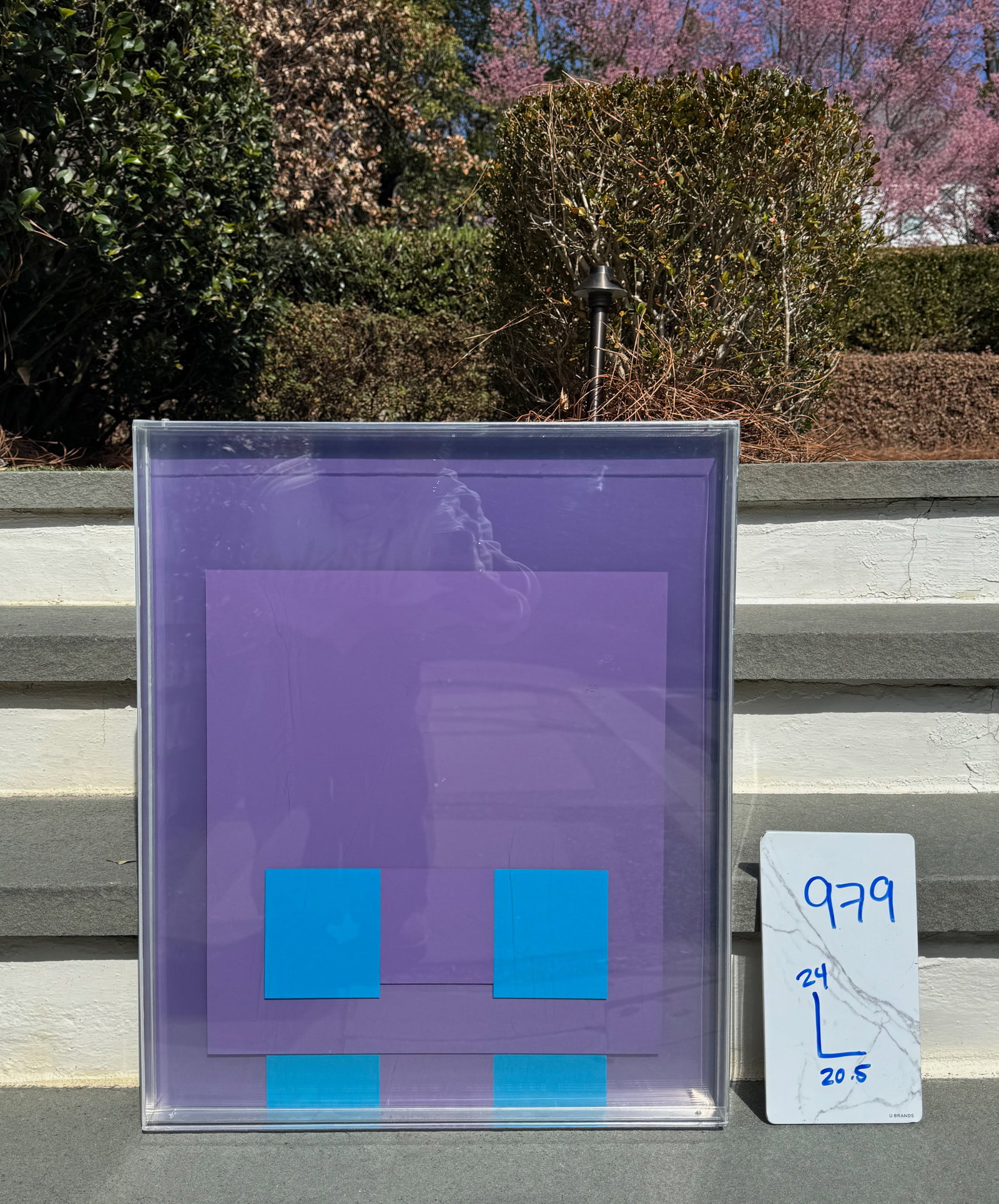 1960s Robyn Denny Color Box 1 Magenta Purple Limited Edition Mixed Media Screenprint 56/75 - 2