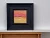 Small Square Abstract Canvas Art Study with Red & Yellow by Contemporary Artist 2025 - 2