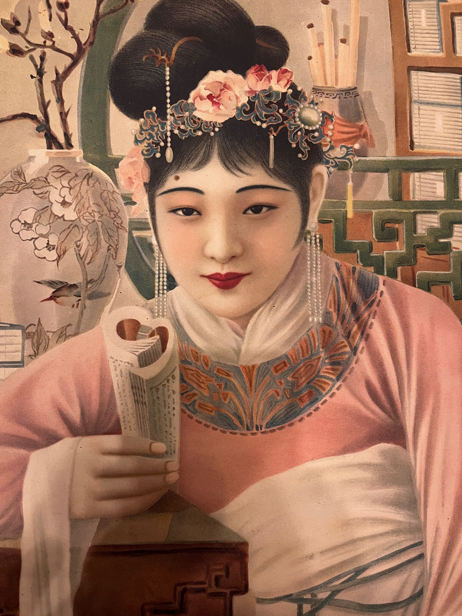 Vintage 1930s Chinese Republic Shanghai Advertising Poster Art, Hang Zhiying Era - 2
