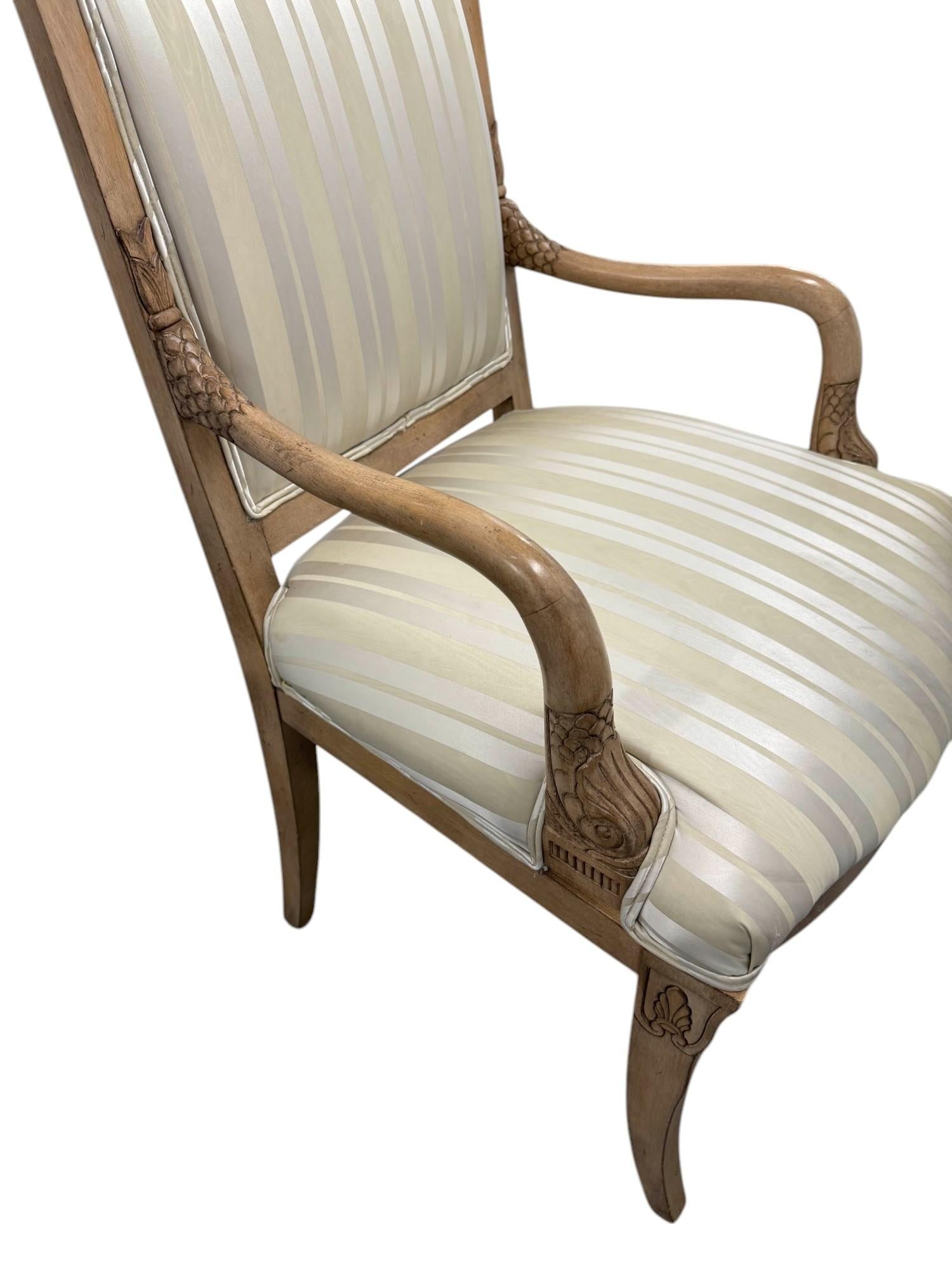 Late 20th Century Meyer Gunther Martini Carved Arm Chair - 8