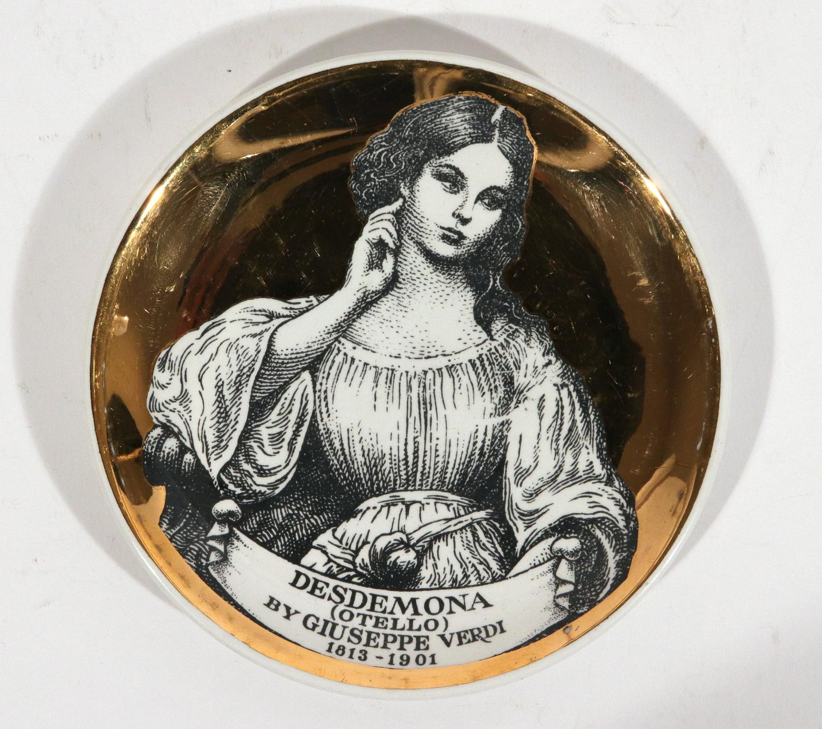 Piero Fornasetti "Melodramma" Ceramic Coasters: A Series of Dramatic Opera Characters - 11