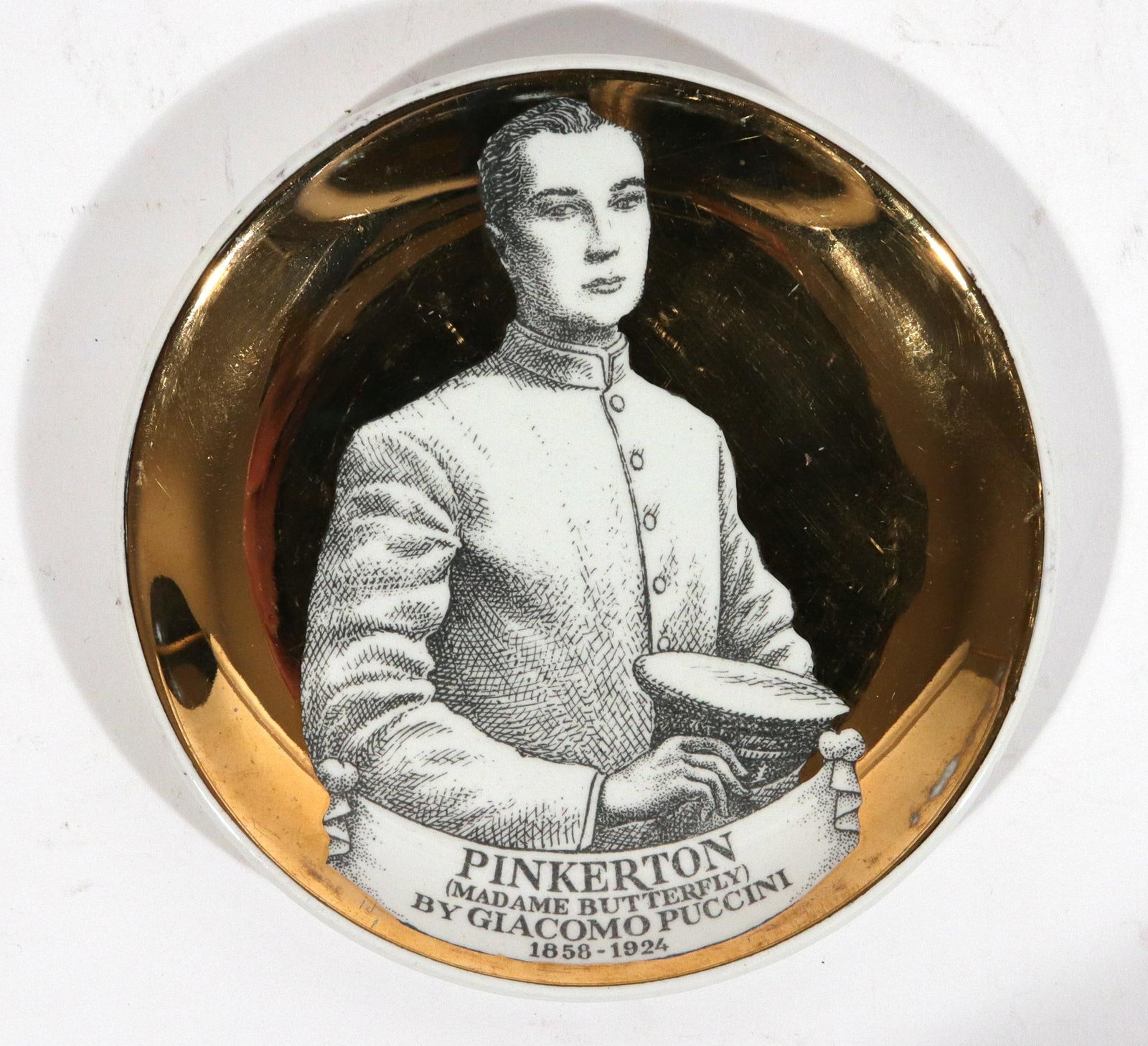 Piero Fornasetti "Melodramma" Ceramic Coasters: A Series of Dramatic Opera Characters - 8