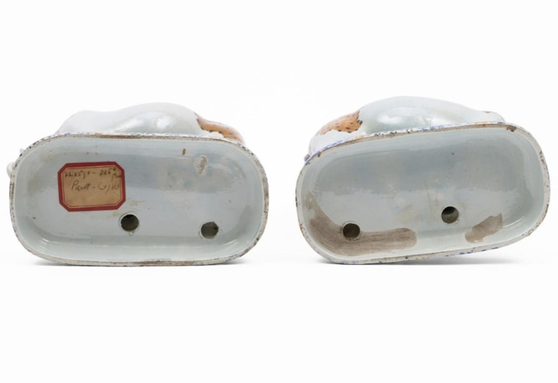 Yorkshire Prattware Figures of Cows With Attendants - 7