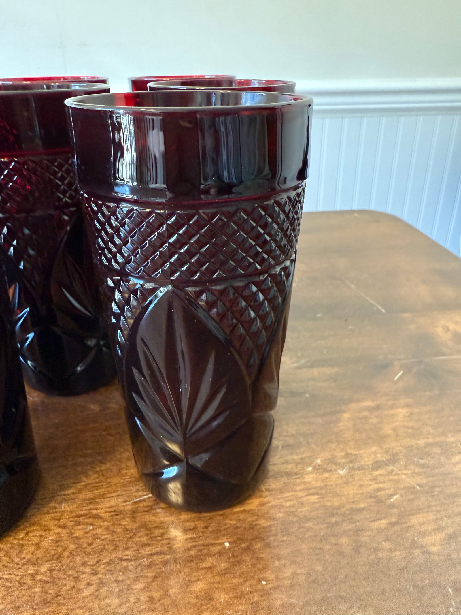Cristal D'Arques Durand Ruby Red Tumblers - 11pcs - 3