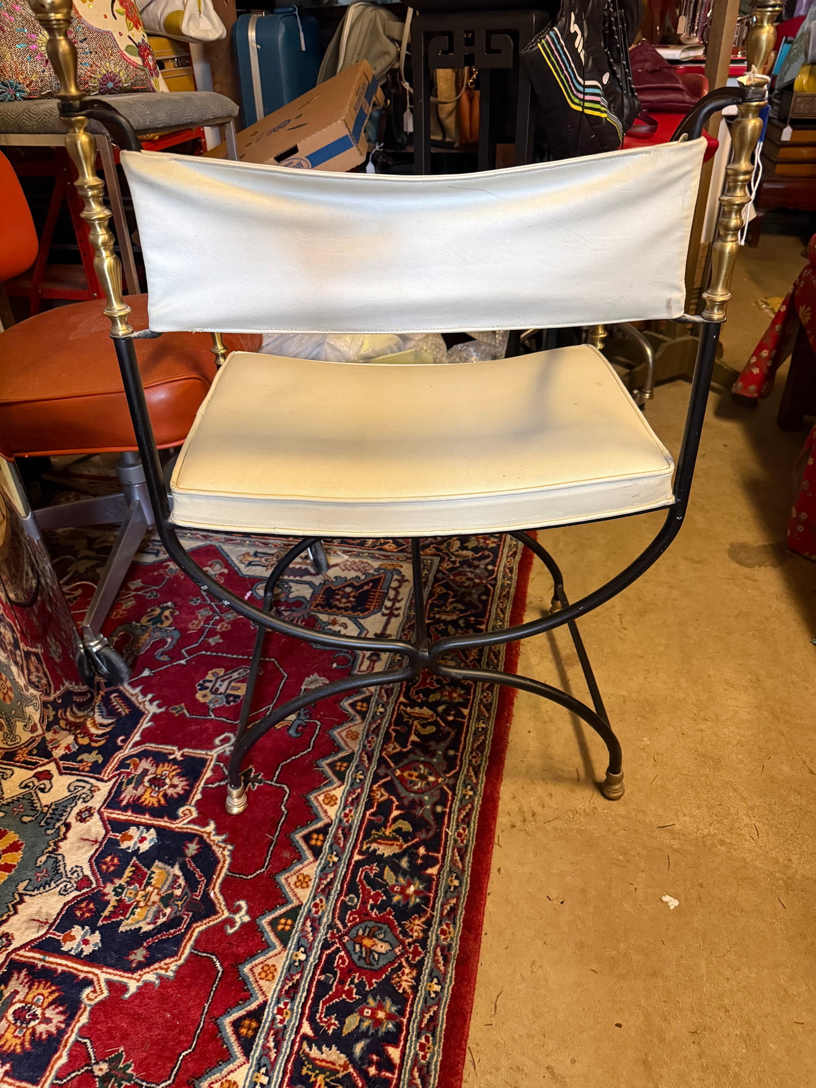 Savonarola Style Iron Chair - 3