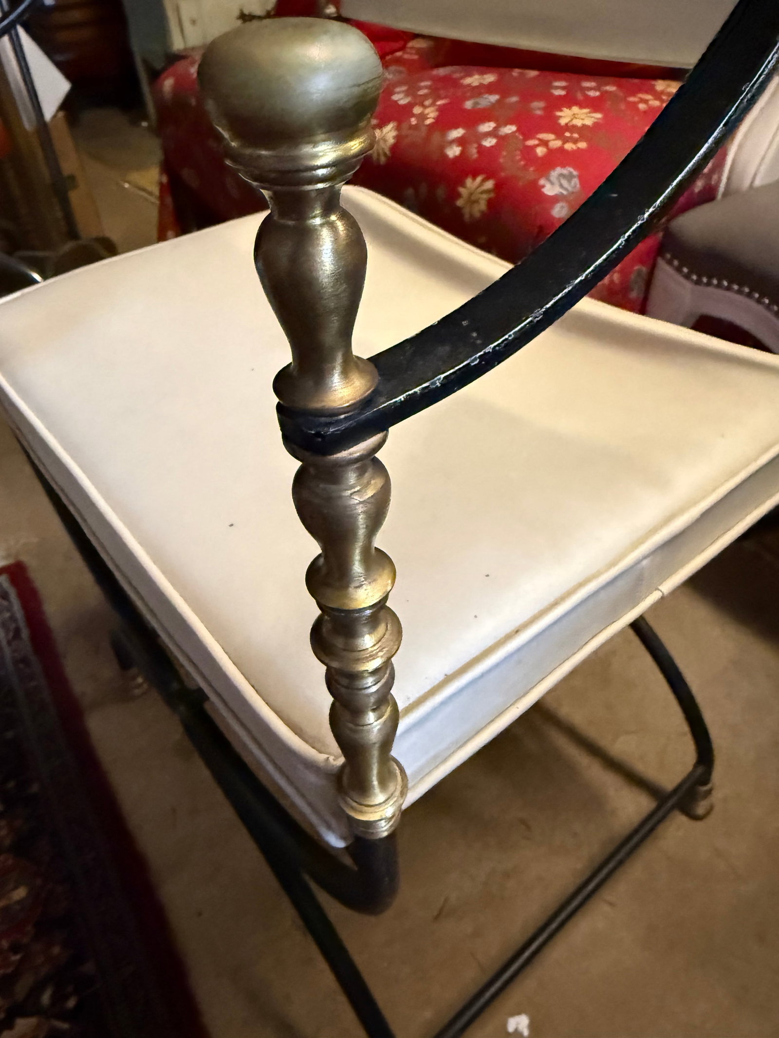 Savonarola Style Iron Chair - 4