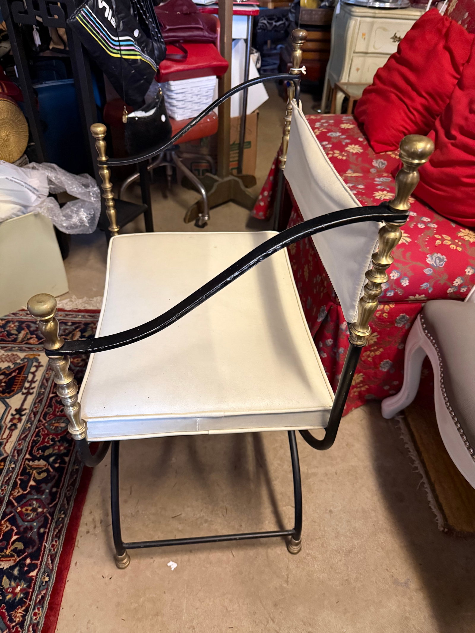 Savonarola Style Iron Chair - 7