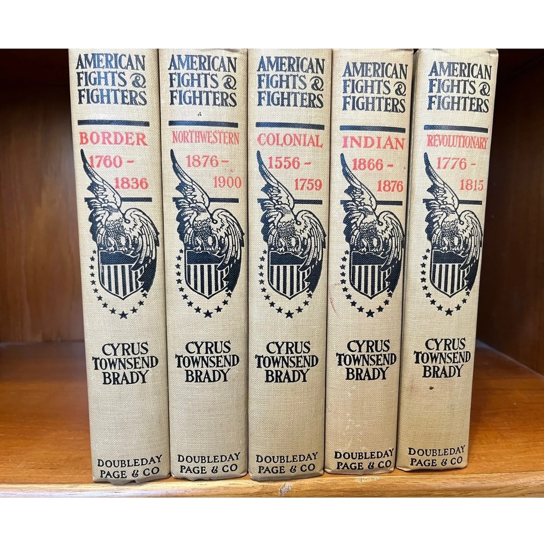 American Fights and Fighters 5 Vol Set Cyrus Townsend Brady 1909 Doubleday - 3