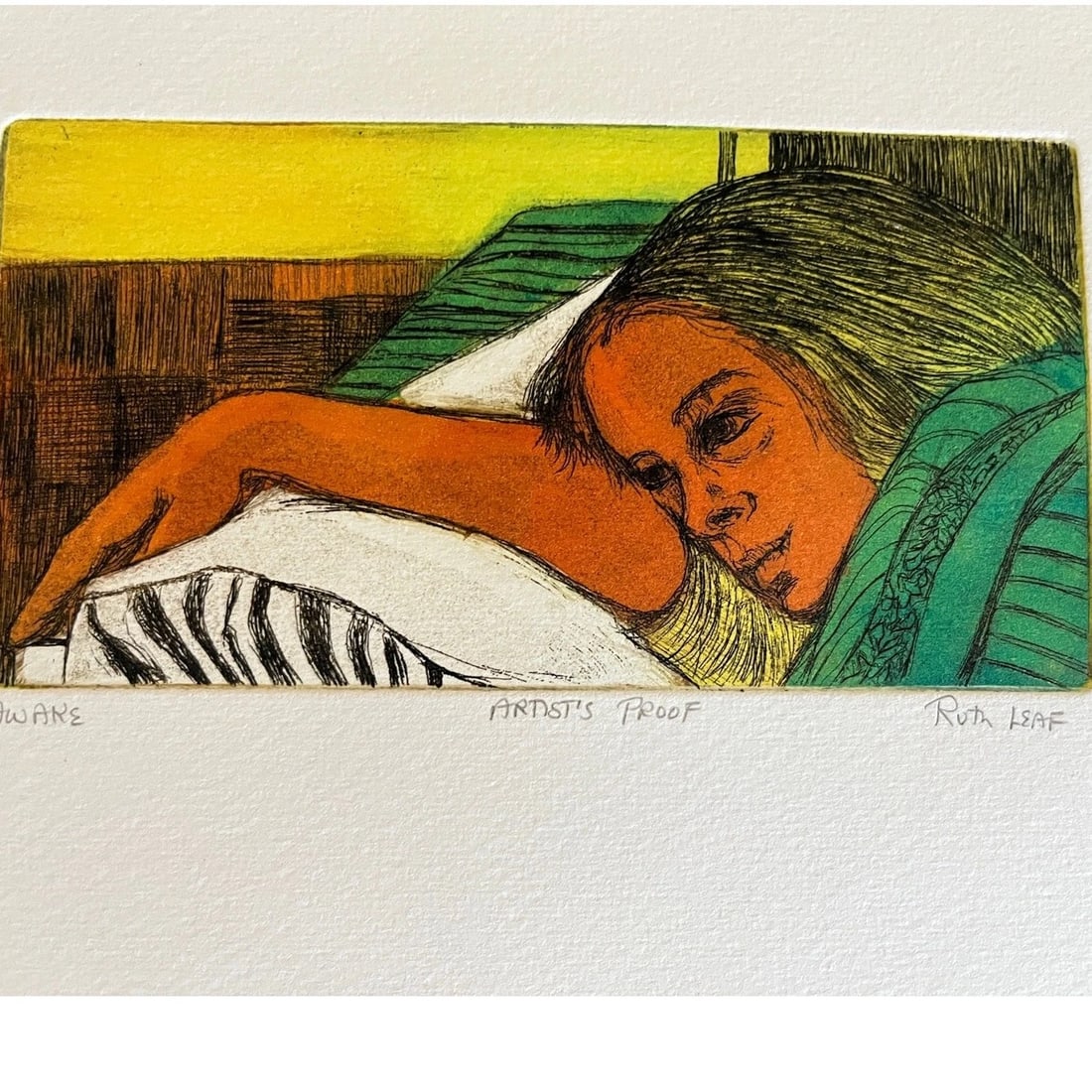 Mid 20th Century Ruth Leaf Signed Etching Collection: Aware, Lisa, & Nita - Set of 3 - 4