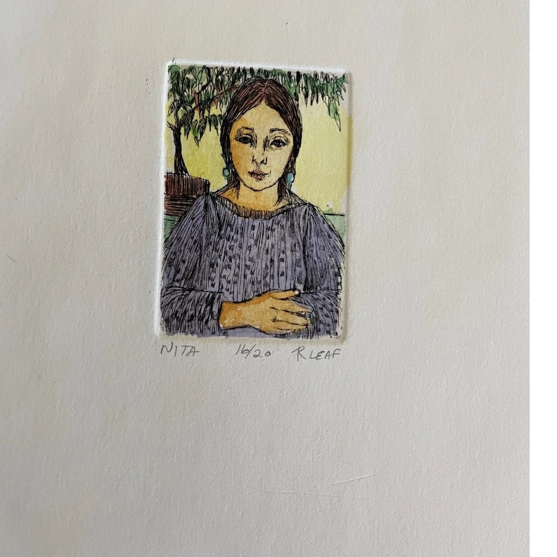 Mid 20th Century Ruth Leaf Signed Etching Collection: Aware, Lisa, & Nita - Set of 3 - 5