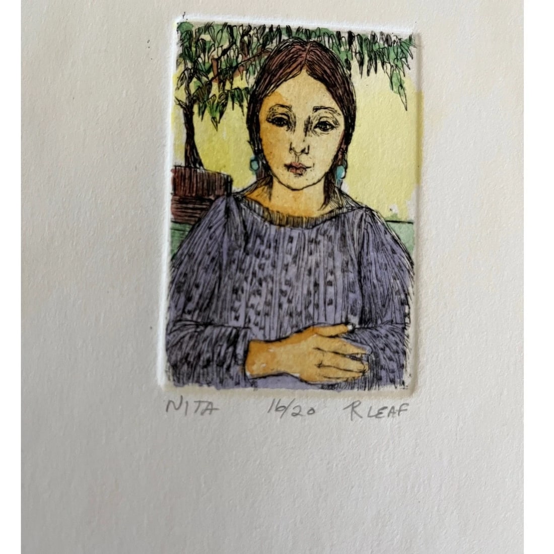 Mid 20th Century Ruth Leaf Signed Etching Collection: Aware, Lisa, & Nita - Set of 3 - 6