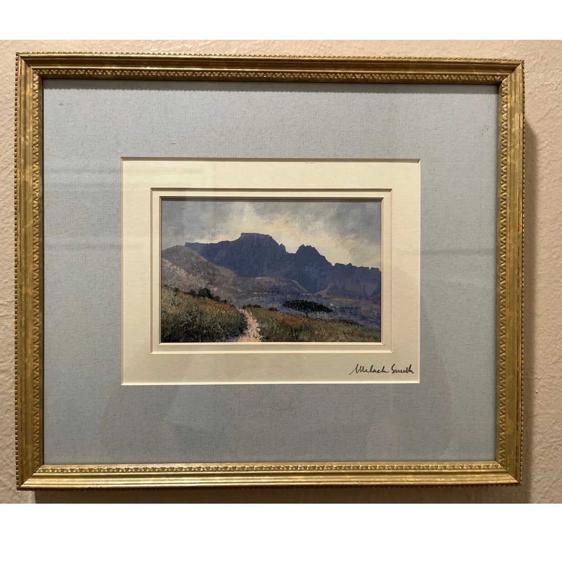 Late 20th Century Michael Smith Mt Diablo Original Painting Signed Red Monogram Witherspoon Art CA - 7