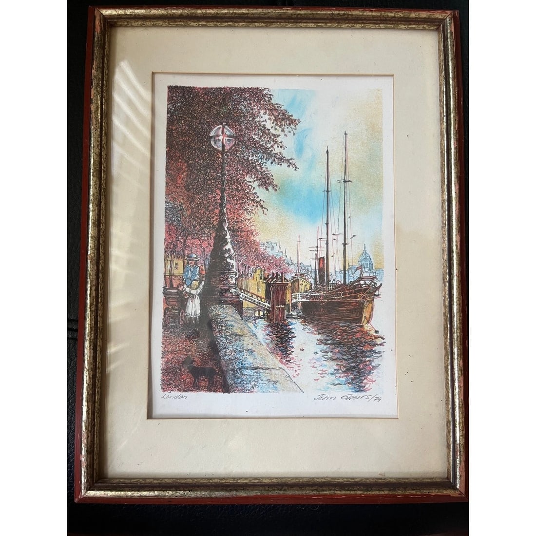 John Speirs London Along the Thames Signed Limited Edition Lithograph 1979 - 3